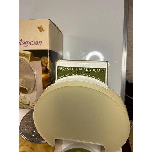 Popeils Kitchen Magician Food Cutter w/ Box Blades Manual Ronco 1970s USA VTG - Picture 5 of 10